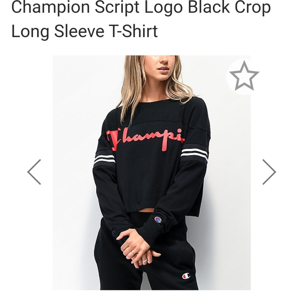 Champion sweater,  crop sweater, crop long sleeve